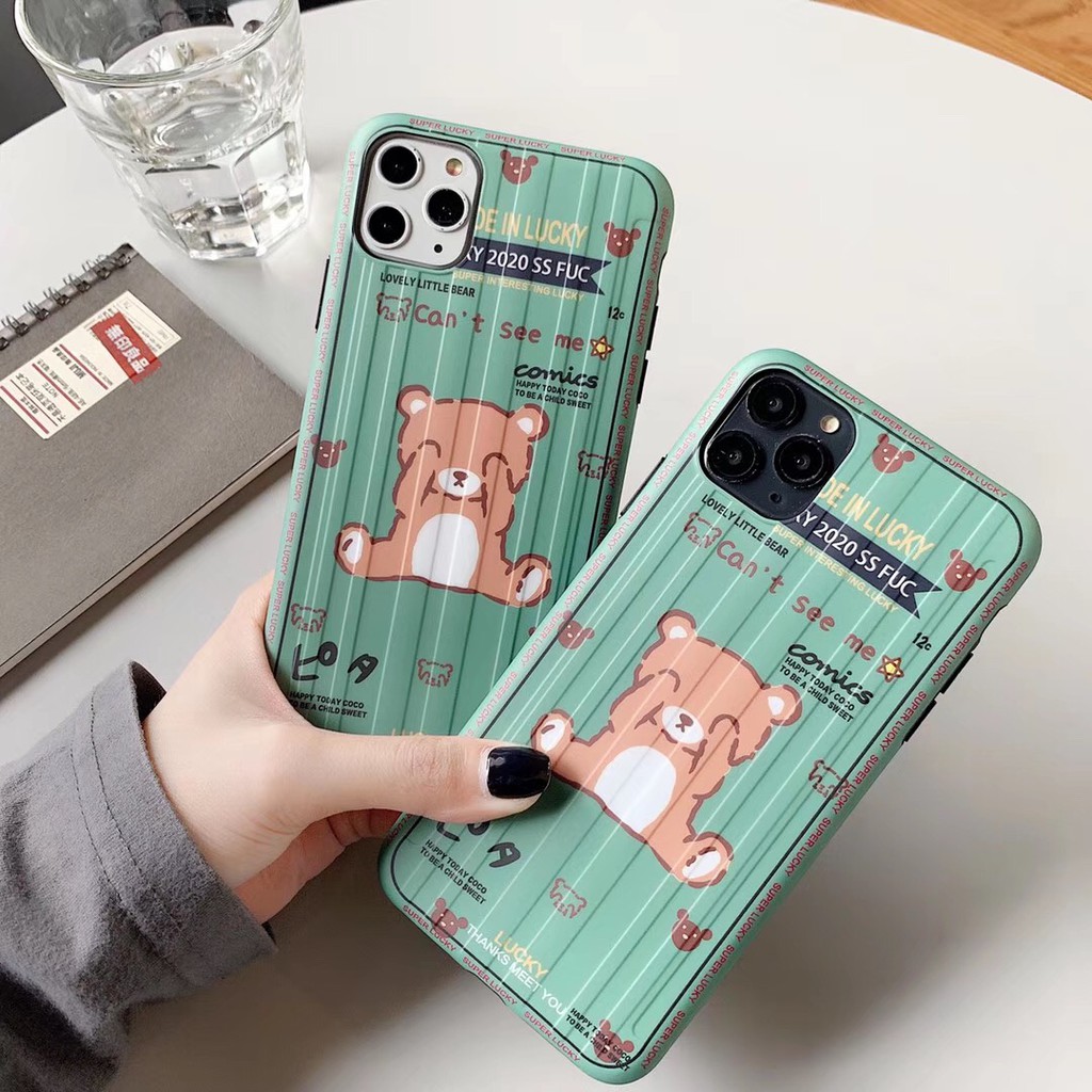 Japan And South Korea Retro Shy Bear Iphone 11 Pro Xs Max Xr I 8 I 7 Plus Shopee Philippines