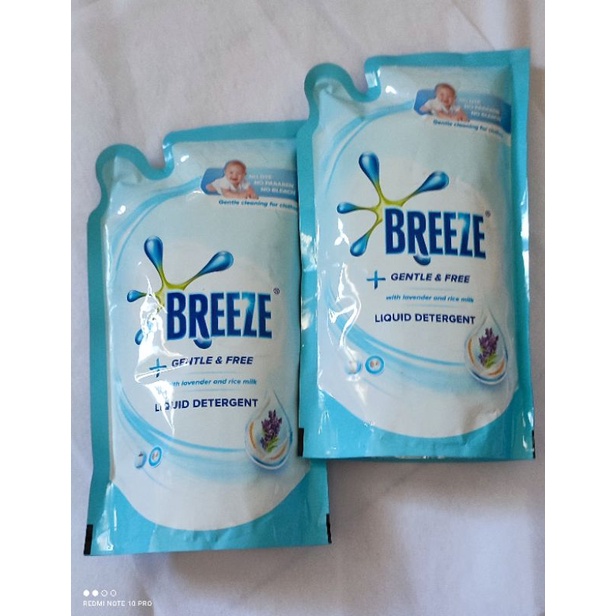 The Breeze Laundry Liquid Detergent Gentle and Free 650ml Shopee