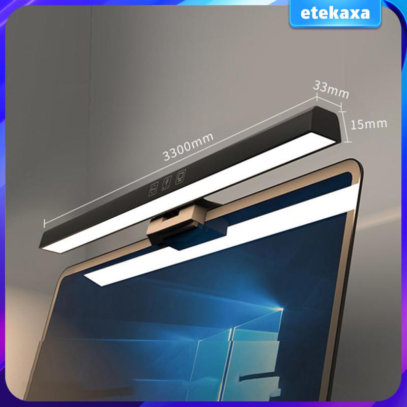 Computer Monitor Light Desktop PC LED Screen Lamp Bar Eye Protector Dimmable Adjustable Brightness for Home Study Room Office