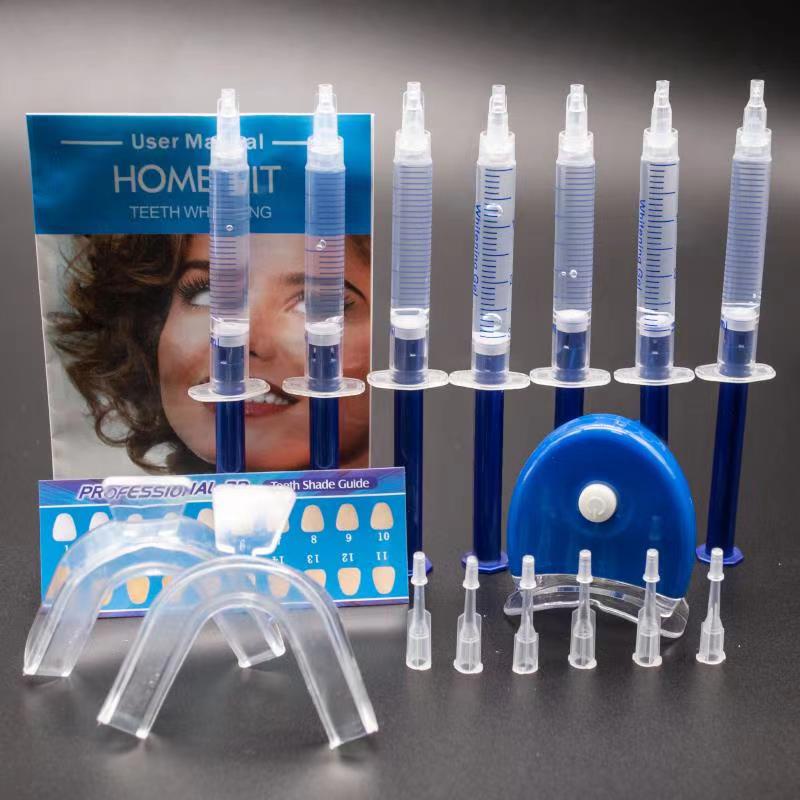 Teeth Whitening Kit 44 Peroxide Dental Bleaching System Home Oral Care Kit Tooth Whitener Gels 