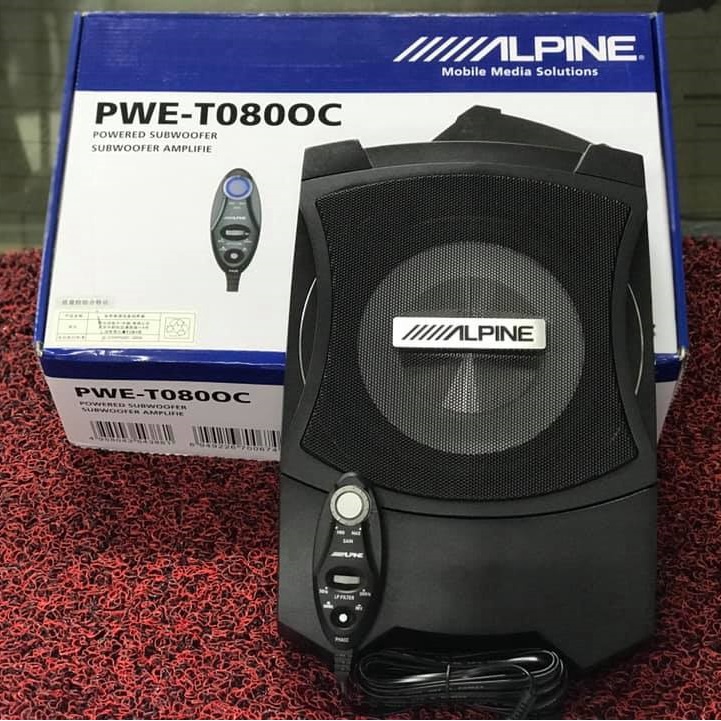 Alpine PWET0800C Underseat Subwoofer Mobile Media Solutions Car Under Seat Sub Woofer Shopee
