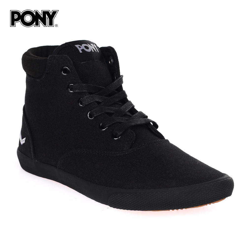 pony shoes black