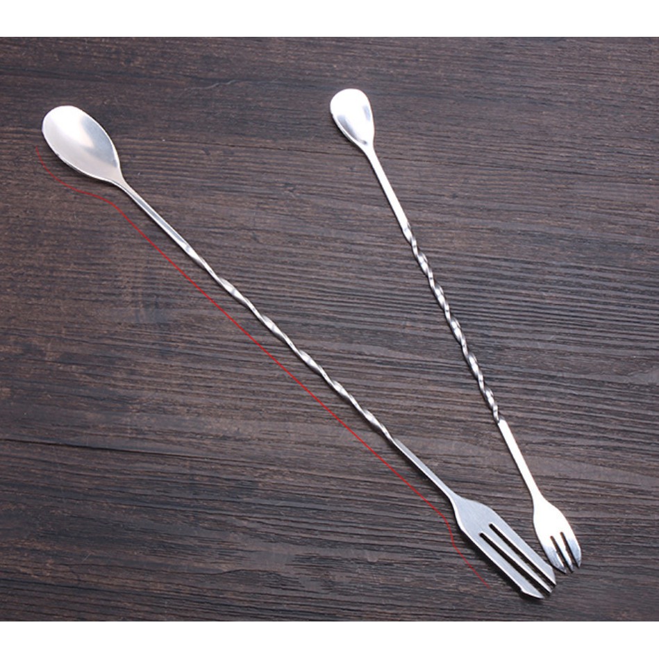 Stainless Steel Cocktail Bartender Spoon Bartender Cocktail Bar Milk