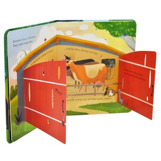 【Ready Stock】Peep Inside Farm English 3D Flap Picture Books Baby English Books for Children Gift