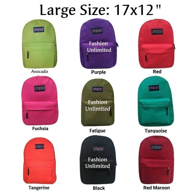 Large Unisex Backpack 17x12" Jansport Shopee Philippines