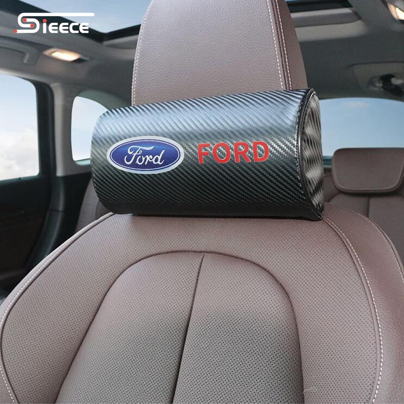 Sieece Car Headrest Pillow Carbon Fiber Neck Pillow Auto Headrest