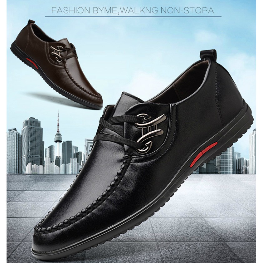 leather business casual shoes