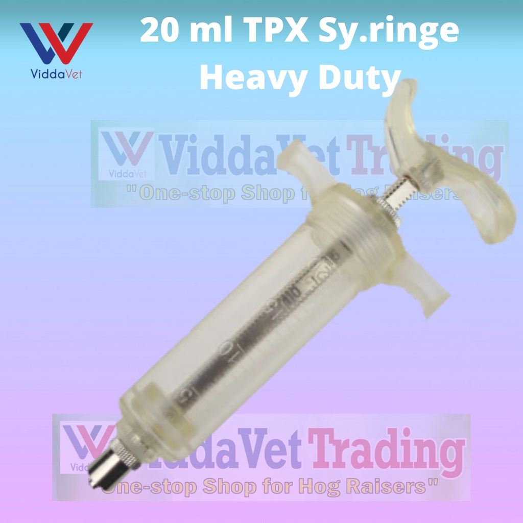 20 mL Fiberglass syringe  TPX Syringe Heavy Duty Veterinary Syringe 20 cc syringe pets livestock pig #8