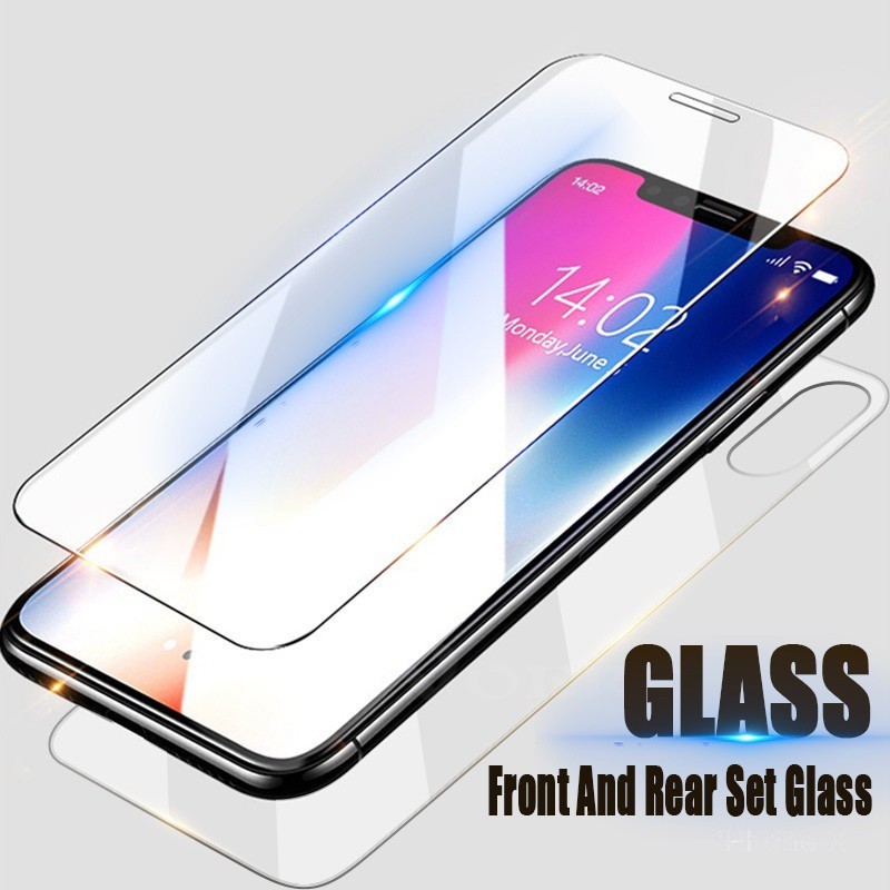 Front And Back Tempered Glass Protect Screen Protector Film For Iphone 6 6s 7 8 Plus X Xs Xr Xs