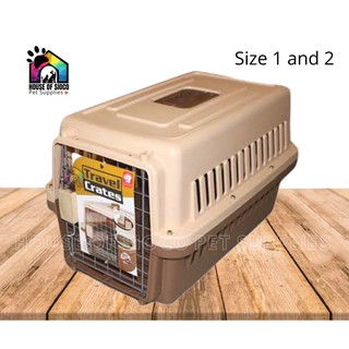 Pet Travel Crate Size 1 & 2 (Small - Medium)