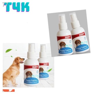 T4K 50ml and 120ml  Bioline Dog Training Spray Pet Potty Aid Training Liquid Puppy Trainer