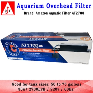 eJr Store - Amazon Aquatic Filter AT2700 Aquarium Overhead Filter good for 50 to 75 gallons