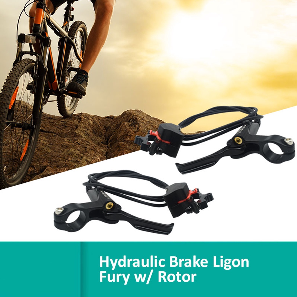 HomeFully Mountain Bike Hydraulic Brake Set Ligon Fury w/ Rotor ...