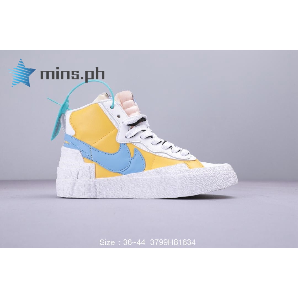 nike blazer sacai yellow