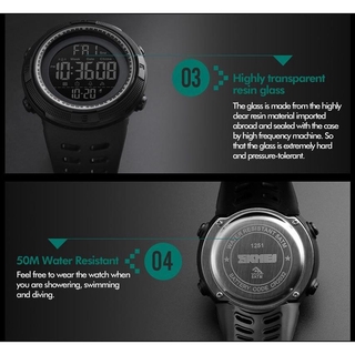 SKMEI Conquer 1251 50m Waterproof Men's Digital Sports Watch #7