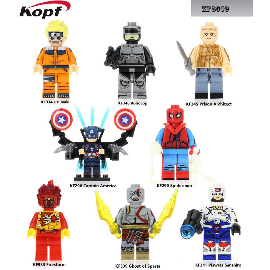 KF8009 KF934 Uzumaki Naruto Compatible with Lego Minifigures Cartoon