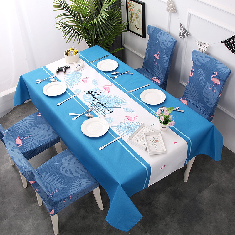 teal table cover