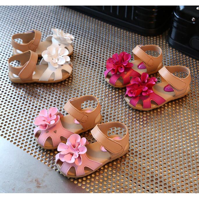 girls flower sandals