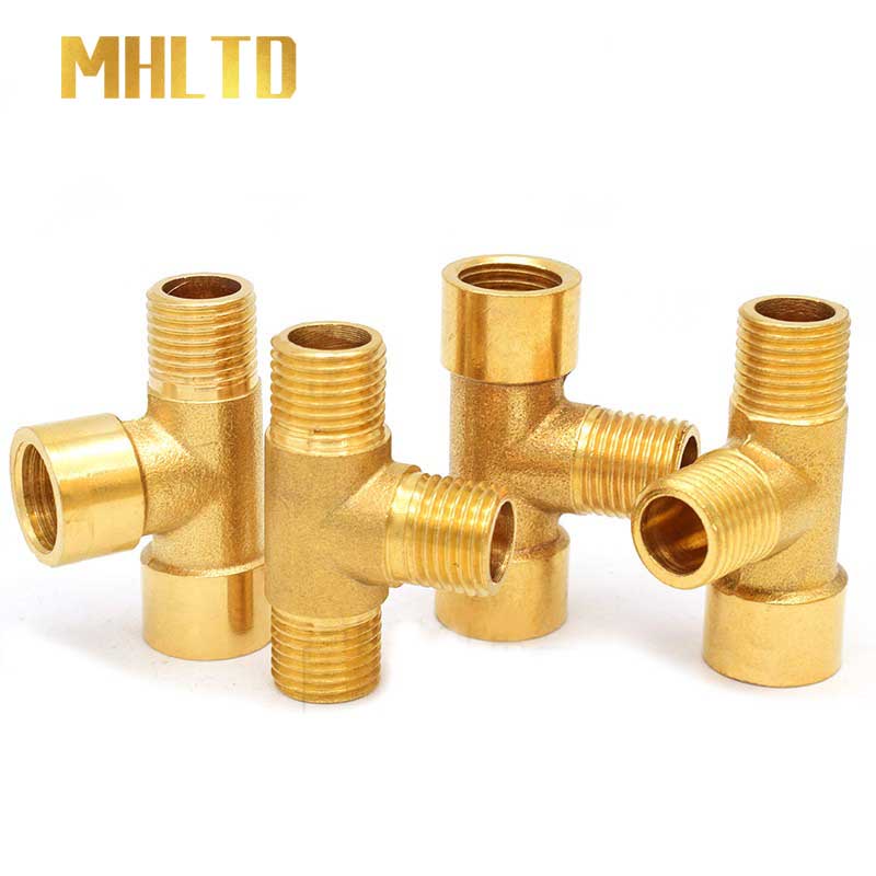 1-8-1-4-3-8-1-2-bsp-tee-type-copper-brass-pipe-fitting-water-oil