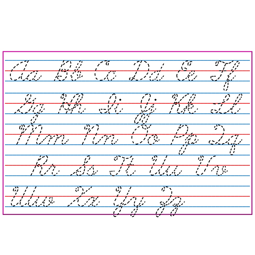 Cursive Letters A Z Chart Printable Pdf