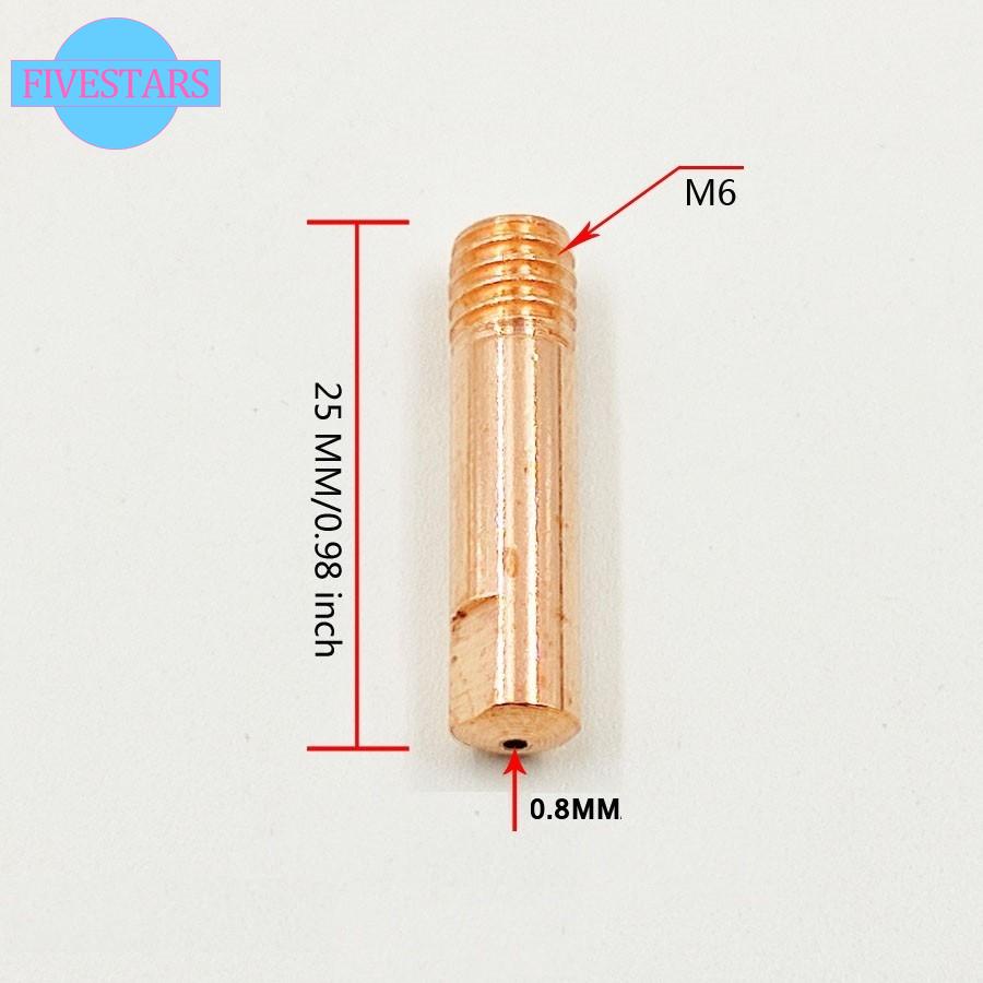 【FIVES】19Pcs Binzel 15AK Torch Welding Accessories Nozzles Contact Tips for MIG Welder