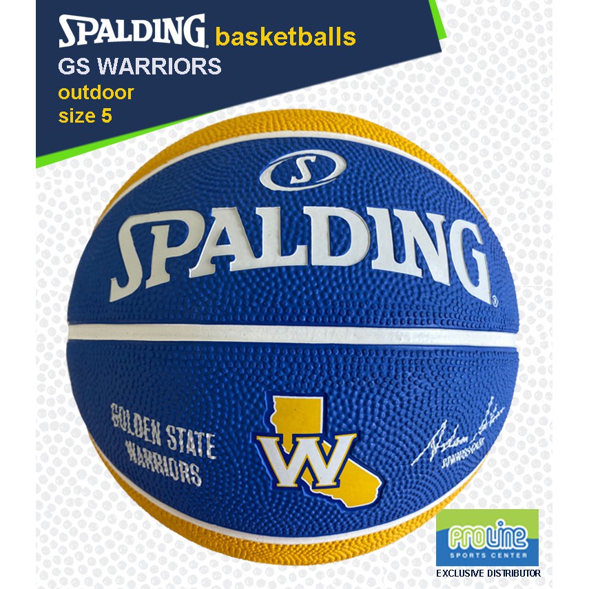 SPALDING NBA Team Golden State Warriors Original Outdoor Basketball Size 5  | Shopee Philippines