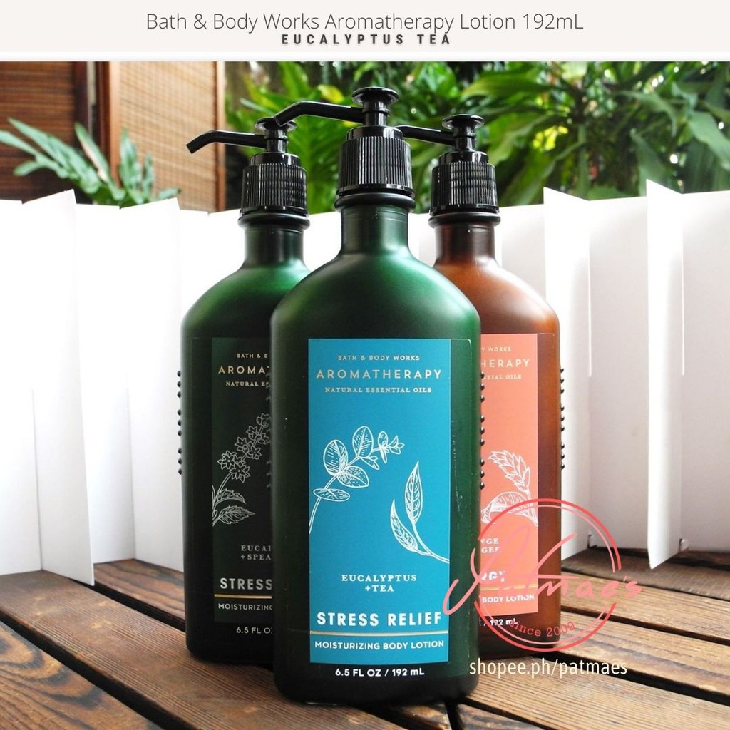 Bath and Body Works Aromatherapy Lotion Eucalyptus Tea 192mL Shopee