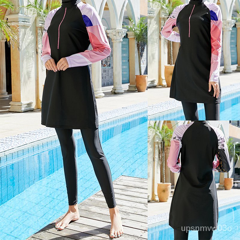 Burkini Muslim Swimwear 2022 Burkini Femme With Hijab Long Musulmane ...