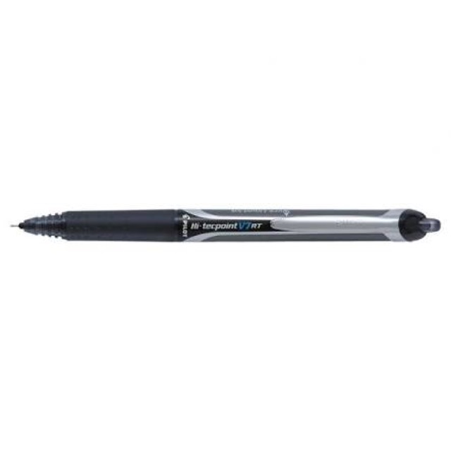 12pcs Black Ink Pilot Hi-Tecpoint V7 RT BXS-V7RT 0.7mm Rollerball Pen Refill