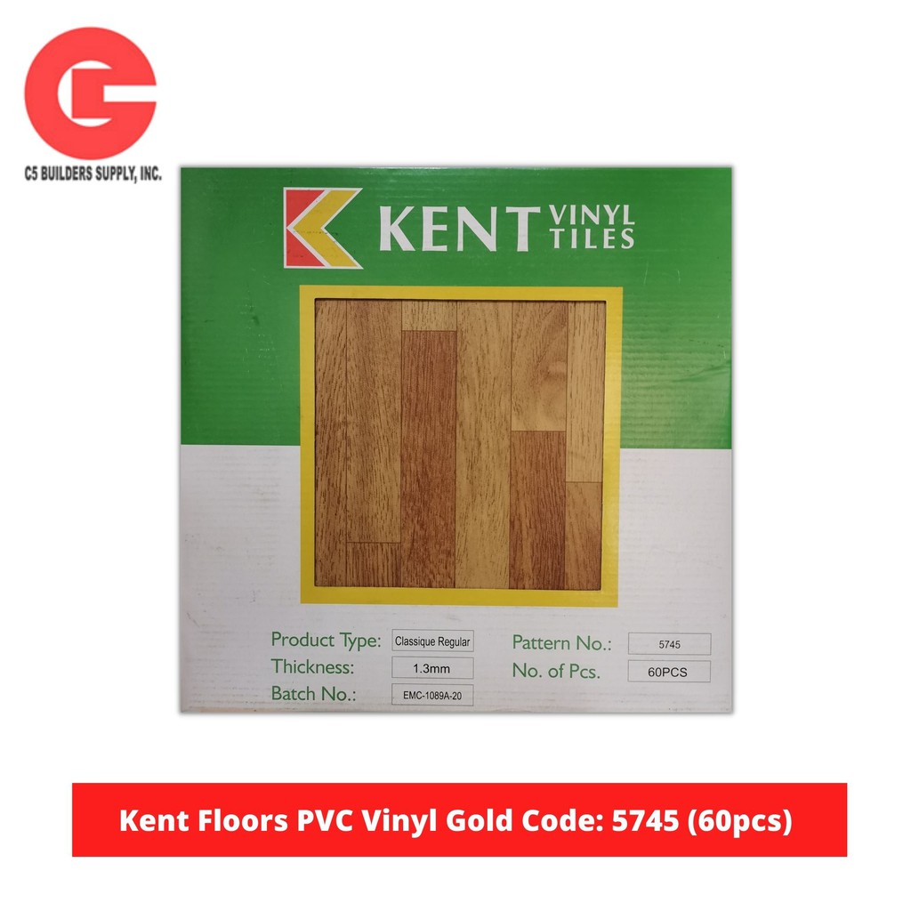Kent Floors PVC Vinyl Tiles Code 5745 30x30cm Thickness 1.3mm (60pcs