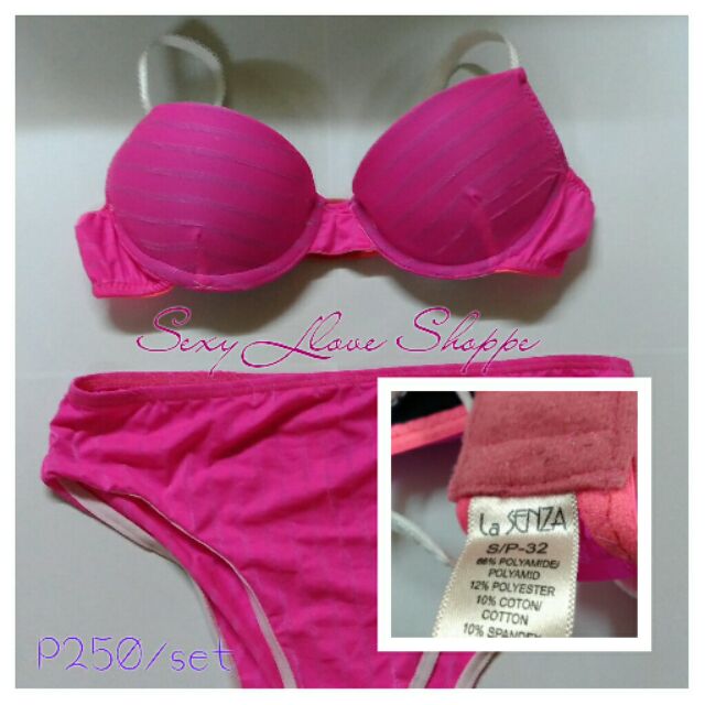 la senza bra and panty sets