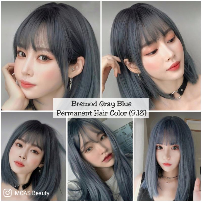 Bremod: Grey Blue Permanent Hair Color () | Shopee Philippines