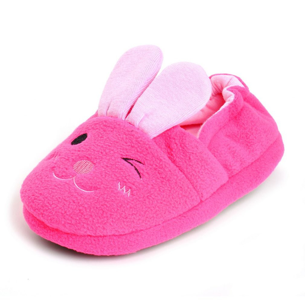 pink baby slippers