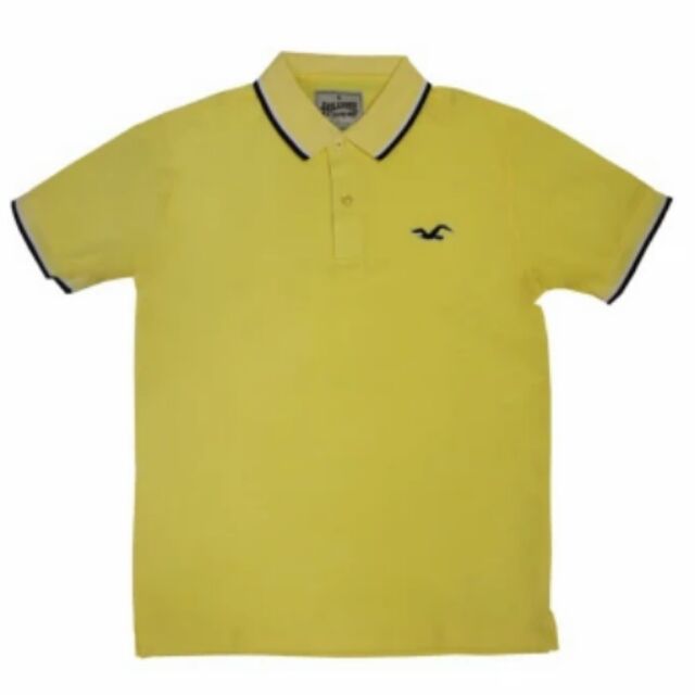 yellow hollister polo shirt