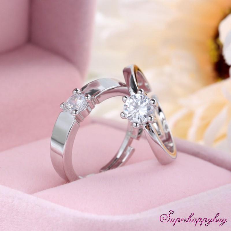 Ready Stock Couple Rings Wedding Engagement Ring Jewelery Shopee Philippines