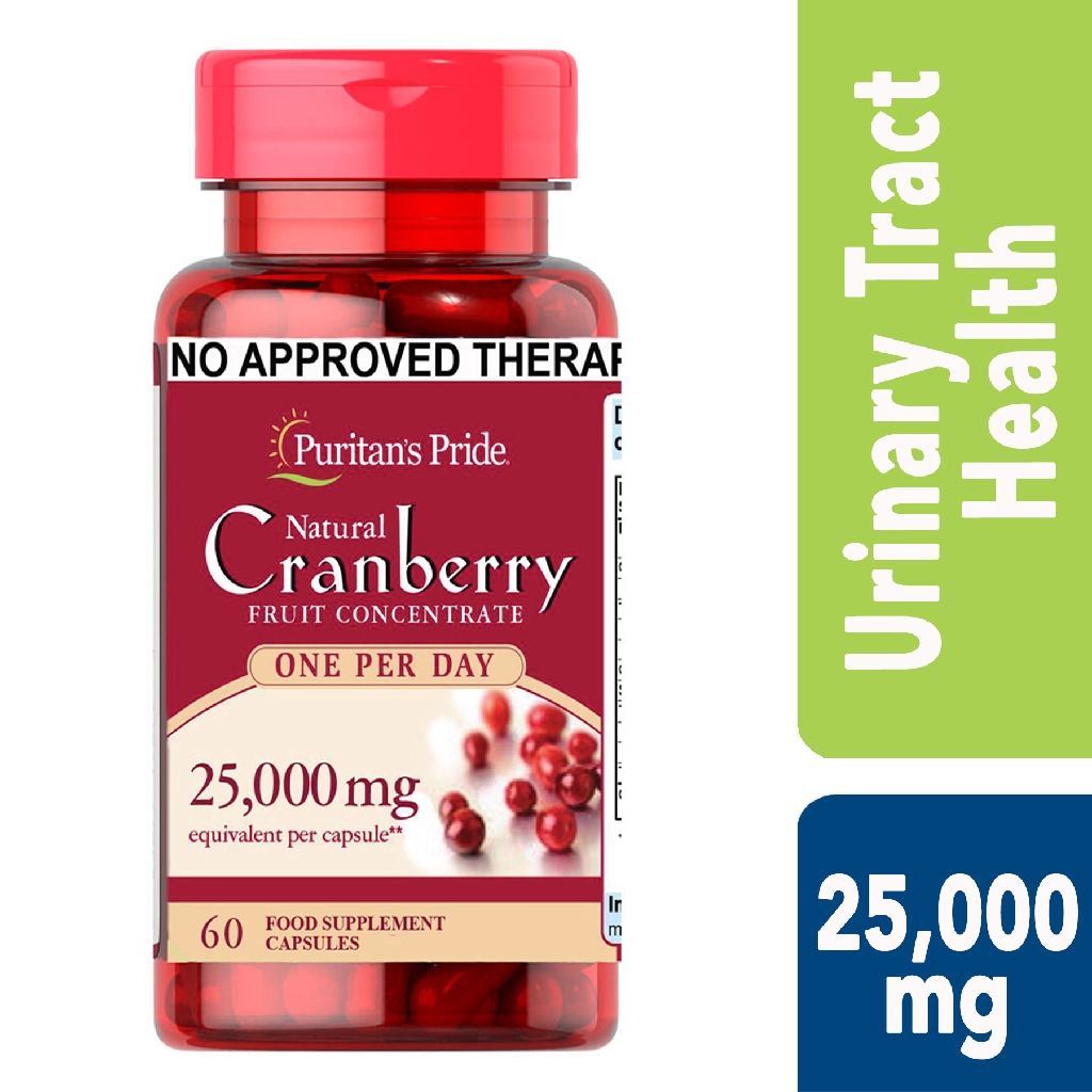 Puritan's Pride Cranberry 60 capsules 25000 mg Shopee Philippines