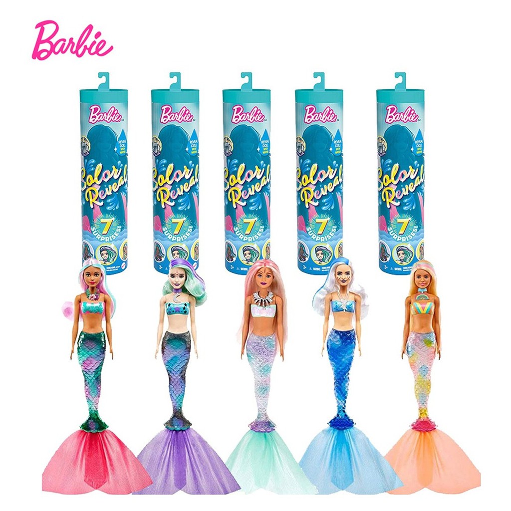 Barbie Surprise Blind Box Color Reveal Doll Mermaids Theme Temperature ...