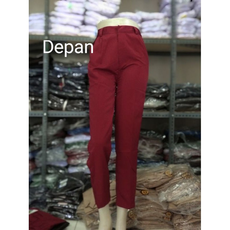 MERAH Red School Pants Elementary School Long Material Drill Material ...