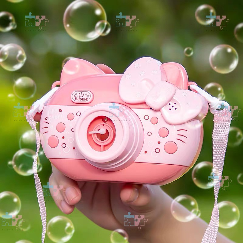 Hello Kitty Bubble Camera with Lights and Sounds Bubble Blower Maker ...