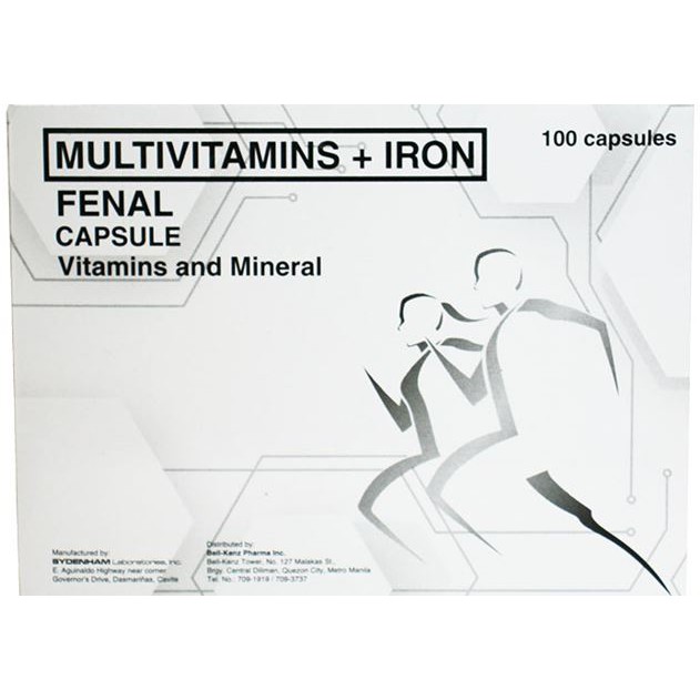 FENAL Multivitamins + Iron capsules Shopee Philippines