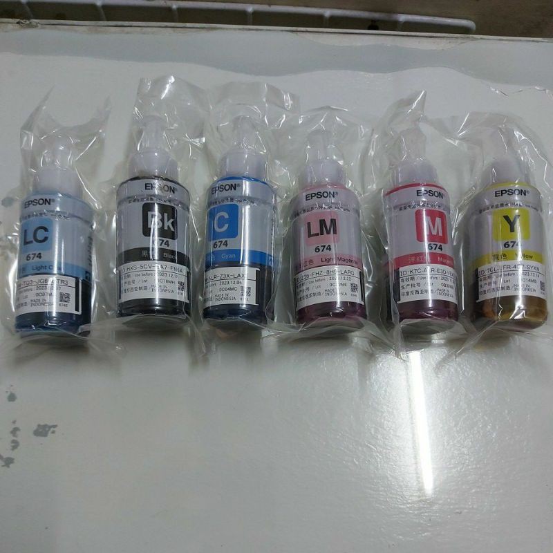 EPSON 674 L805 L1800 ORIGINAL INK 70ML BOTTLE Shopee Philippines