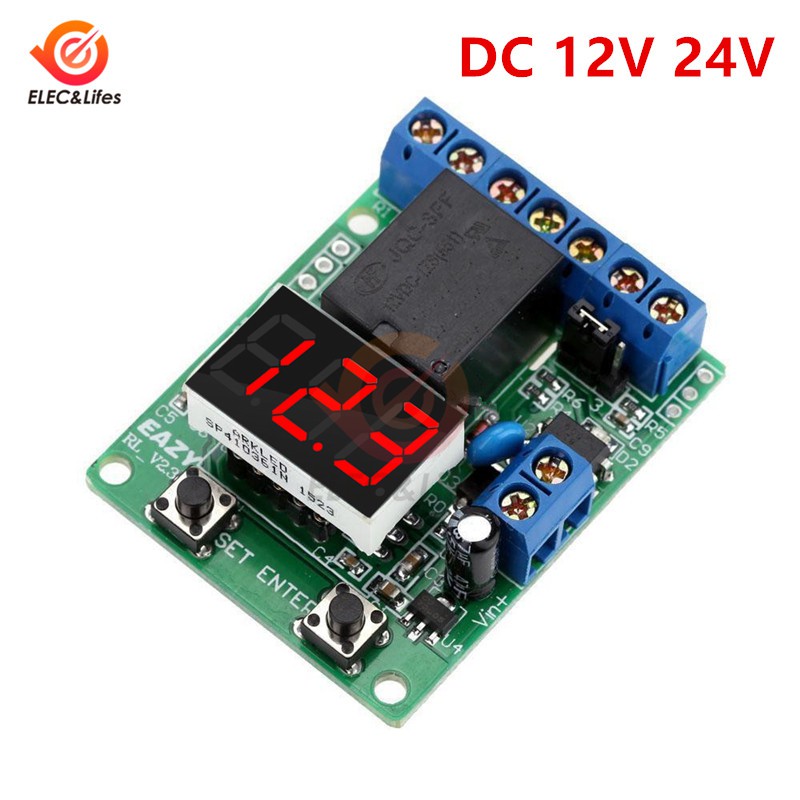 8 FUNCTIONS VOLTMETER TIMER VOLTAGE RELAY TEMPERATURE CONTROLLER POWER DC10~15V 