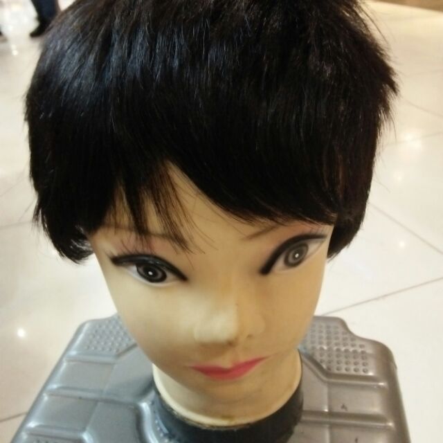 100 human hair short wigs