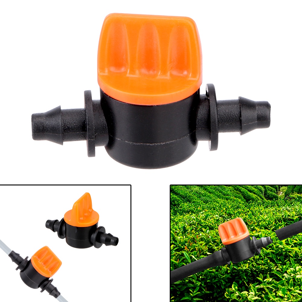 4/7mm Hose Controller 1/4" Pipe Mini Valve Garden Water Connectors