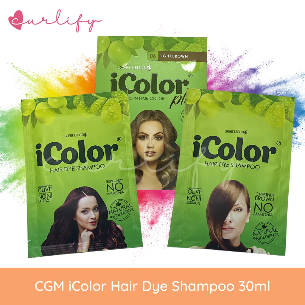 CGM iColor Hair Dye Shampoo 30ml Shopee Philippines