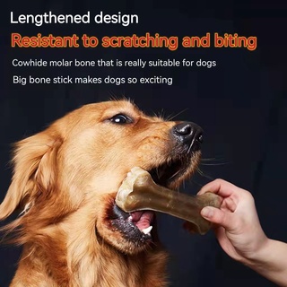 LYX Dog Chewing Cowhide Bones Chews Toys Dog Treats Snacks Teeth Grinding Sticks Molar Healthy Teeth