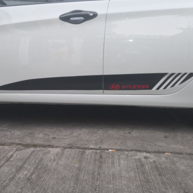Hyundai accent side sticker set. for 2 sides Shopee Philippines