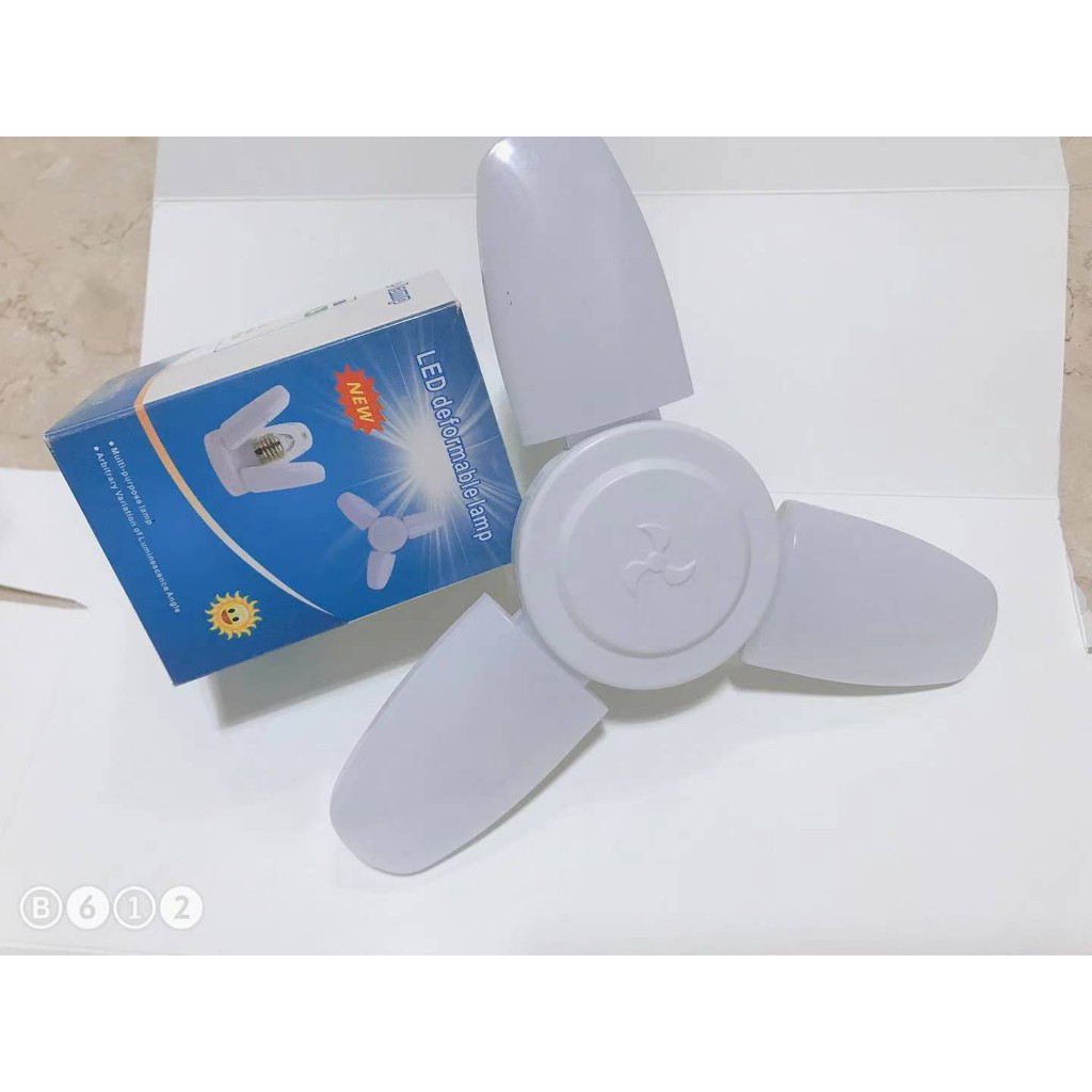 COD 18W MINI Foldable Fan Blade Led Bulb Shopee Philippines