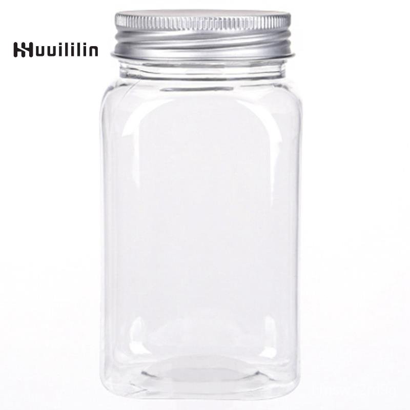 12PCS Condiment Jar Set,Transparent Plastic Bottle Food Packaging