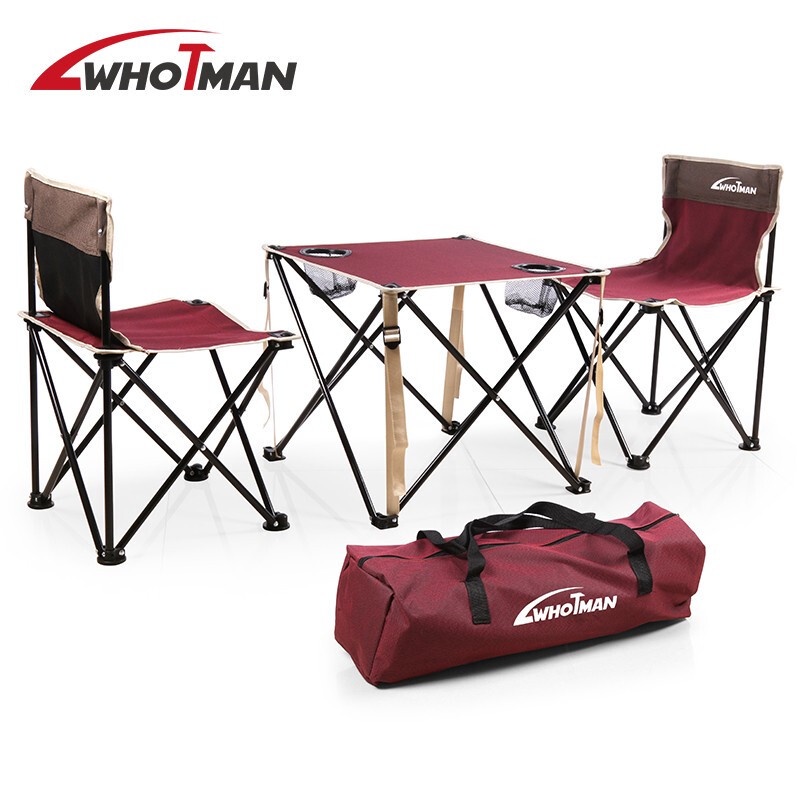 Folding table and chair outdoor portable selfdriving camping table and